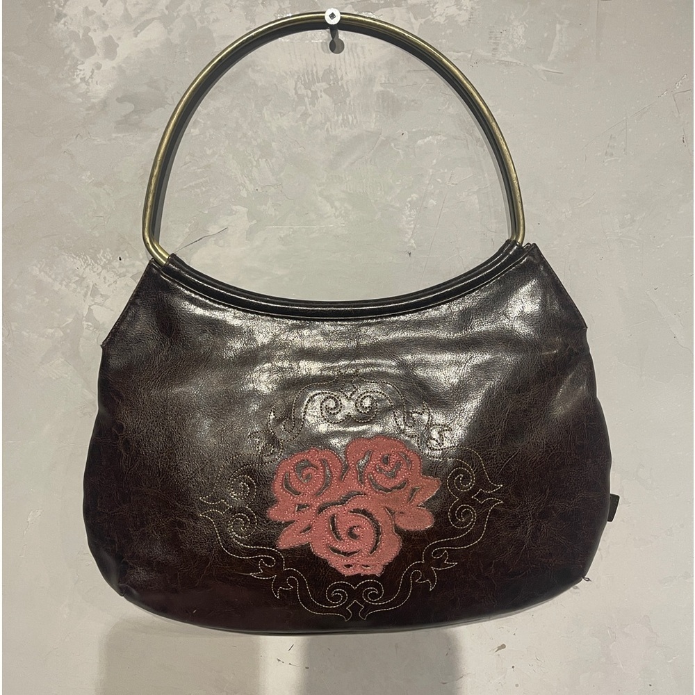 LOLLIPOPS FAUX LEATHER EMBROIDERED BAG